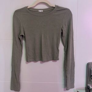 Garage Sage Long Sleeve Ribbed Tee